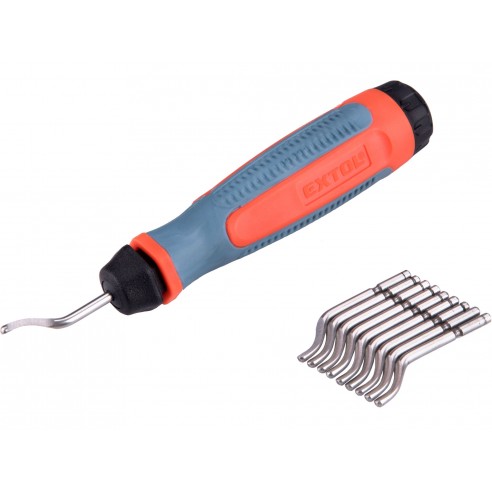 Универзална стугалка + 10 парчиња резервни ножеви, HSS M35 (5% Co)